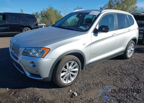2013 BMW X3 xDrive28I z USA, uszkodzony, nr VIN 5UXWX9C51D0A25563
